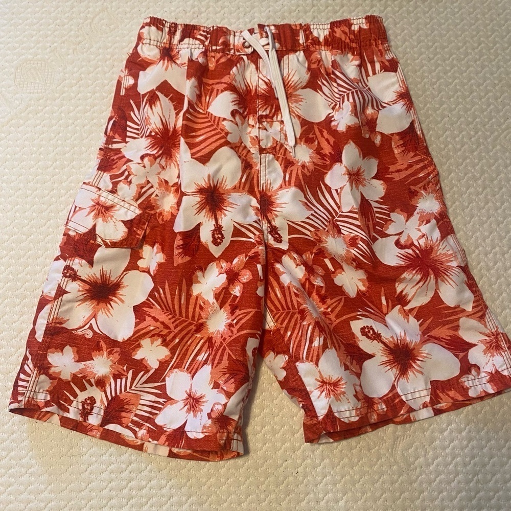 Kanu Surf Boys' Line Up Quick Dry UPF 50+ Beach Swim Trunk, L (14/16)
